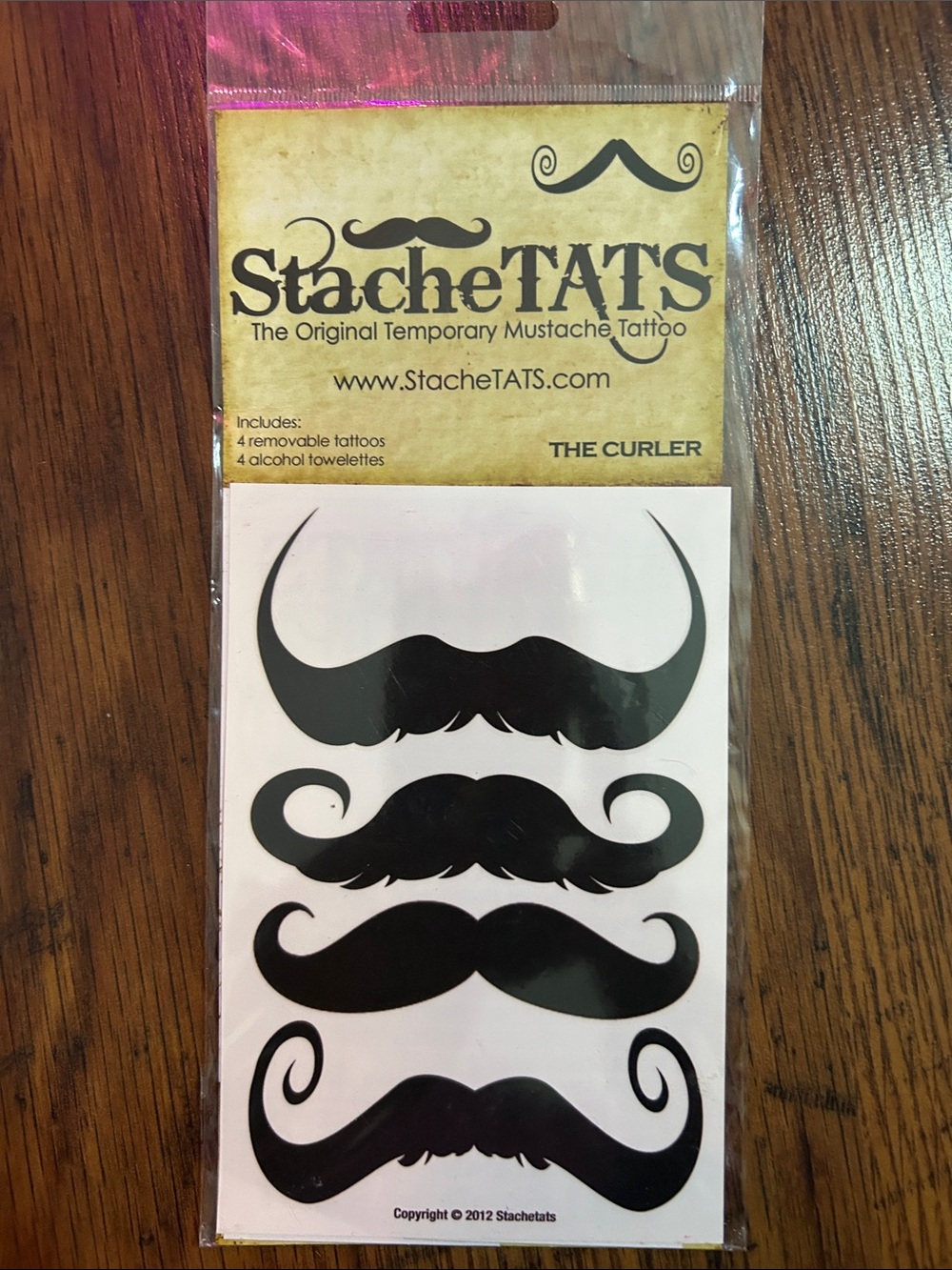Halloween The Curler Temporary Mustache Tattoos C1.RBk.